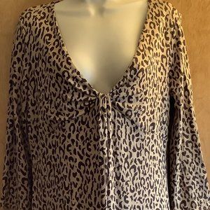 EUC Ann Taylor Loft Tan Cheetah Print Dress  Size:  10